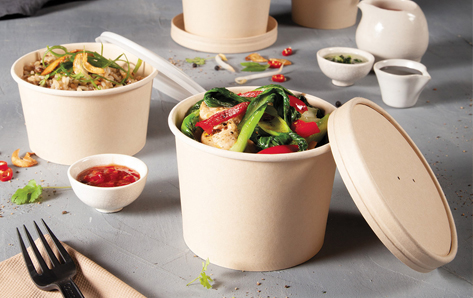 bamboo paper soup cup with lid